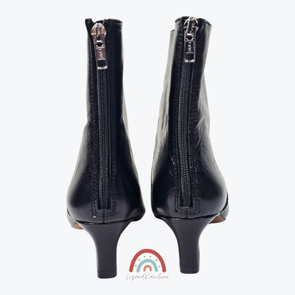 New! Madewell The Dimes Kitten-Heel Boot in Crinkle Leather 8.5 - Picture 11 of 15